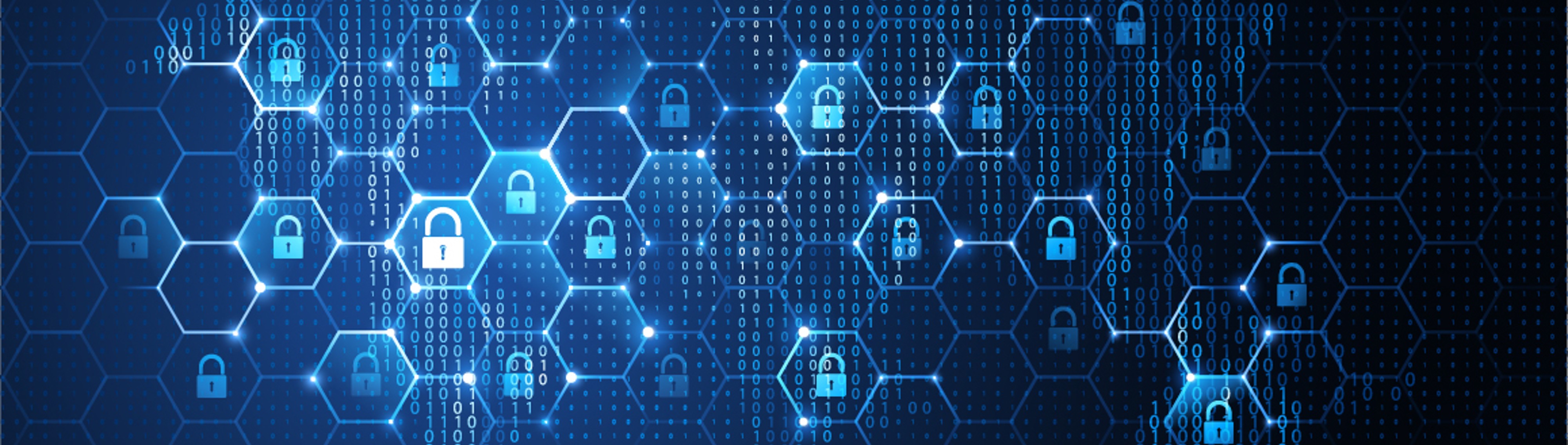Digital cybersecurity concept with glowing hexagonal grid, padlock icons, and binary code overlaid on a world map, representing data protection and privacy in a connected world. The image is the cover of the book, Protecting your Privacy in a Data-Driven World.